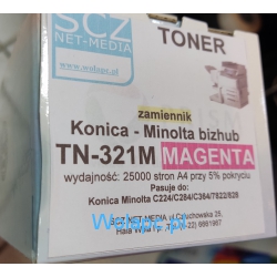 Toner do Konica Minolta Bizhub zamiennik TN-321 Magenta TN321  c224,c224e, c284, c284e,c364